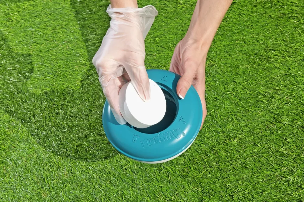 New Dosatore Galleggiante Per Cloro ® Per Trattamento Acqua Piscina Piscine Da Giardino