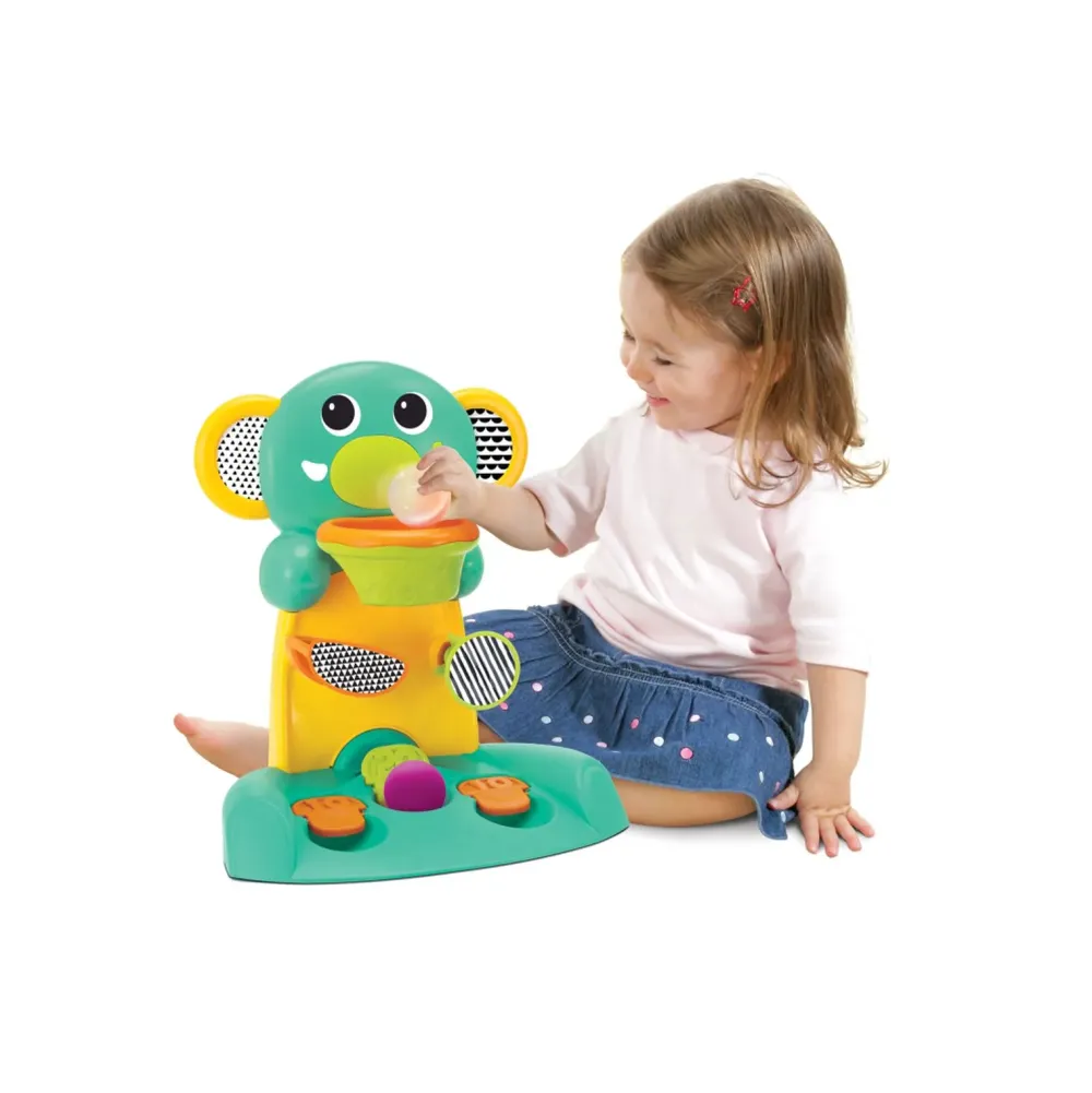 Discount Elefante Con Canestro E Cubi Impilabili Giochi Impilabili