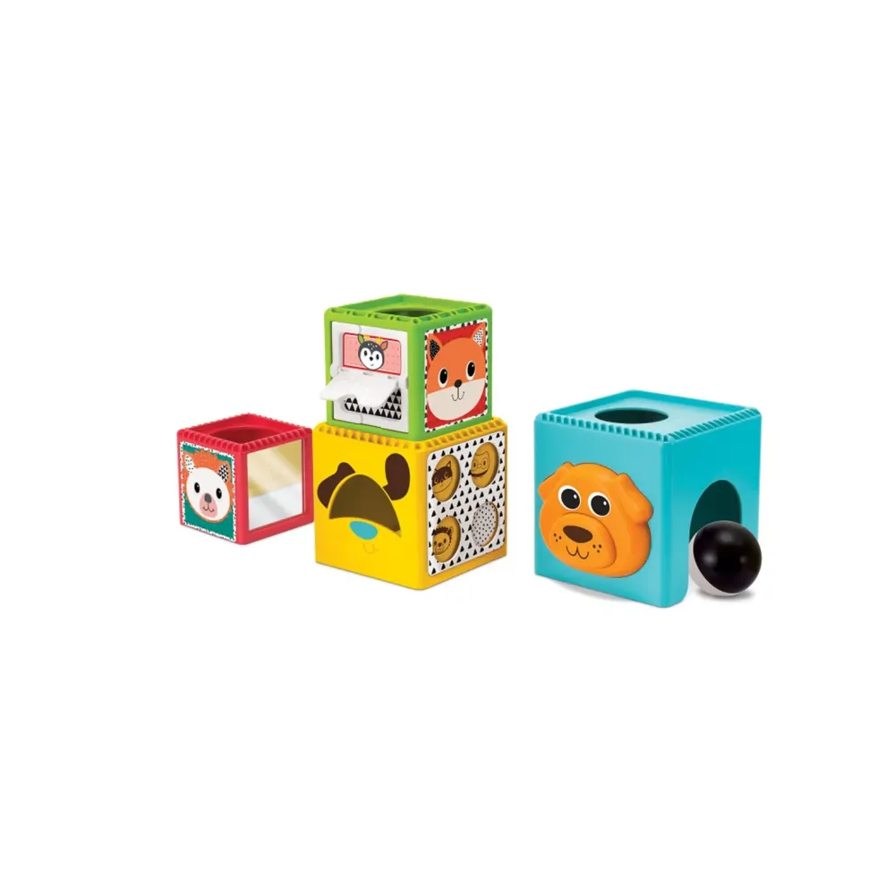 Discount Elefante Con Canestro E Cubi Impilabili Giochi Impilabili