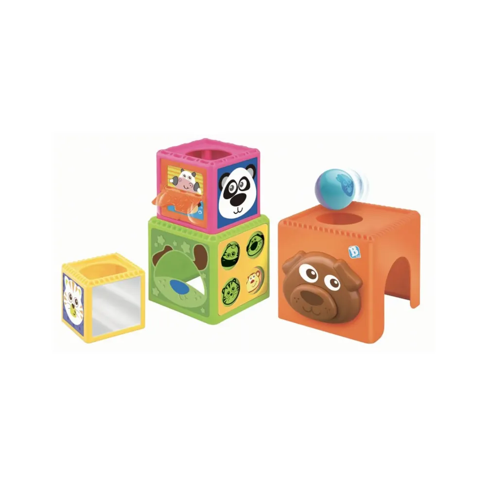 Discount Elefante Con Canestro E Cubi Impilabili Giochi Impilabili