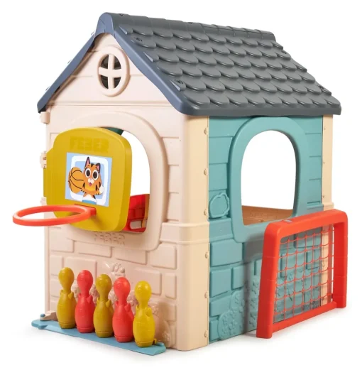 New Casual 6 Activities House, Casetta Con 6 Divertenti Attivita, Colori Pastello, Per Bambini/E Dai 3 Anni Casette Per Bambini