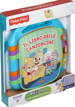 Fisher Price- Libro Delle Canzoncine Ridi E Impara, Imparare Parole, Lettere E Numeri, Bambini Dai 6 Mesi Giochi Musicali