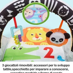 Clearance Palestrina Pieghevole Degli Animali Con Arco In Bianco E Nero, Soffice Tappetino E Giochi Per Neonati Palestrine E Tappeti Gioco