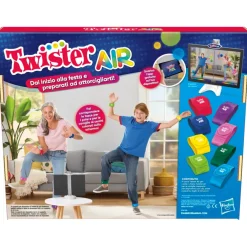 Hot Gioco Twister Air, Gioco Twister Con App Per Realta Aumentata, Si Collega A Dispositivi Smart, Giochi Attivi Per Feste, Dagli 8 Anni In Su Giochi In Scatola Per Famiglia