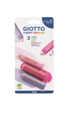 Best Happy Gomma Confezione 3 Gomme A Forma Di Matita Cancelleria E Accessori