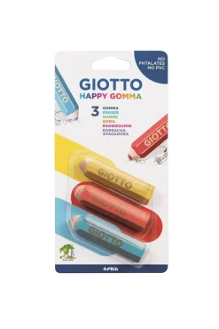 Best Happy Gomma Confezione 3 Gomme A Forma Di Matita Cancelleria E Accessori