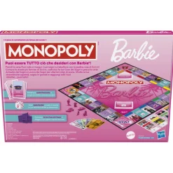 Outlet Monopoly Barbie, Gioco Da Tavolo, Giochi Per Famiglie Per 2-6 Giocatori, Dagli 8 Anni In Su Giochi Di Societa Per Bambini