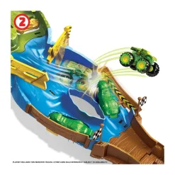 Clearance Monster Trucks Torneo Dei Titani Playset Con Monster Truck Bigfoot E Gunkster Per Sfide Testa A Testa, Giocattolo Per Bambini Dai 4 Anni In Su Garage E Circuiti