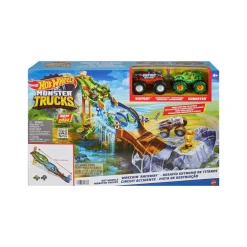 Clearance Monster Trucks Torneo Dei Titani Playset Con Monster Truck Bigfoot E Gunkster Per Sfide Testa A Testa, Giocattolo Per Bambini Dai 4 Anni In Su Garage E Circuiti