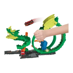 Outlet -Dragone Di Fuoco Con 1 Veicolo Die-Cast Incluso E Stazione Dei Pompieri, Giocattolo Per Bambini 5+ Anni, Hdp03 Garage E Circuiti