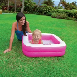 Hot Piscina Baby Rettangolare 85X85X23 Cm Gonfiabili Per Bambini