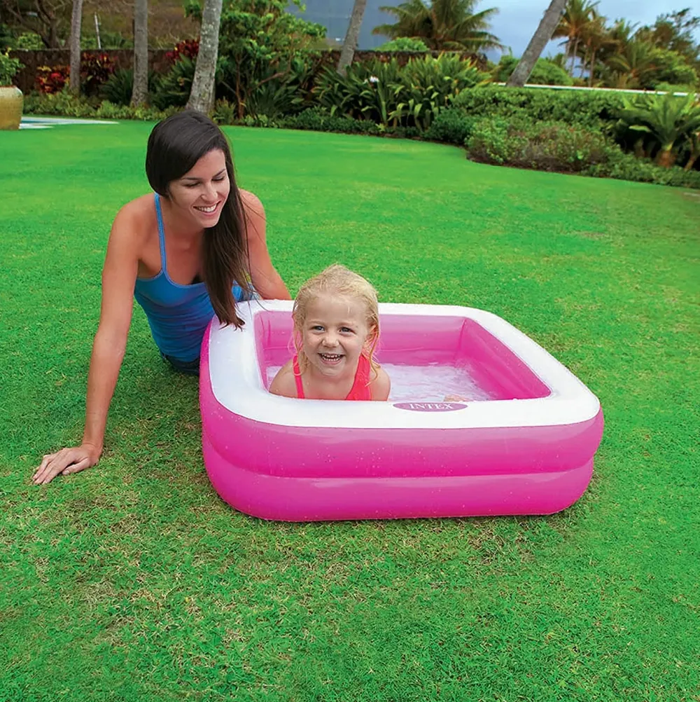 Hot Piscina Baby Rettangolare 85X85X23 Cm Gonfiabili Per Bambini
