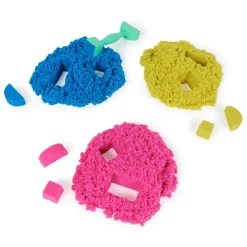 Best , Set Gioco Squish N' Create, Sabbia Colorata In 3 Variazioni, Sabbia Cinetica 382 G, 5 Accessori Per Modellare La Sabbia, Giocattoli Per Bambini E Bambine 3 Anni Mosaici, Sabbia, Glitter