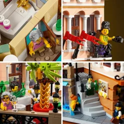 Hot 10297 Boutique Hotel, Set Modellini Da Costruire Per Adulti, Edificio Modulare Da Collezione Con 7 Minifigure Mattoncini