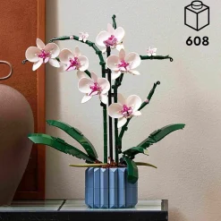 Hot 10311 Orchidea, Set Per Adulti Da Collezione, Hobby Creativi, Modellino Da Costruire In Mattoncini Con Fiori Finti Mattoncini
