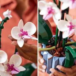 Hot 10311 Orchidea, Set Per Adulti Da Collezione, Hobby Creativi, Modellino Da Costruire In Mattoncini Con Fiori Finti Mattoncini