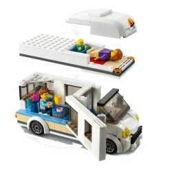 Sale City 60283 Camper Delle Vacanze, Set Di Costruzioni Con Roulotte Giocattolo E Minifigure, Giochi Per Bambini, Idee Regalo Mattoncini