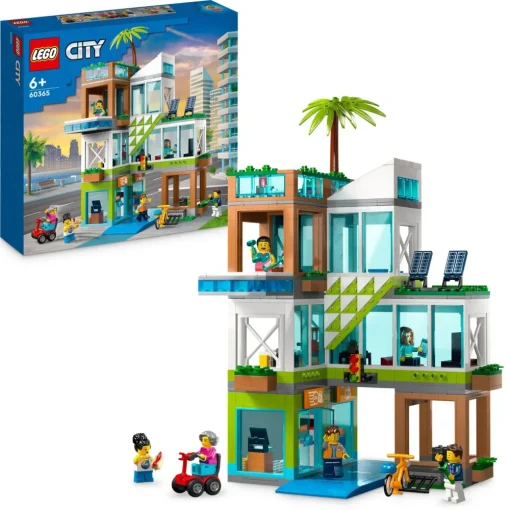 New 60365 Condomini, Modular Building Set Con Stanze Combinabili E 6 Minifigure, Regalo Di Compleanno Per Bambini 6+ Anni Mattoncini