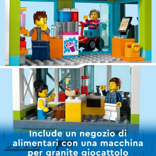 New 60365 Condomini, Modular Building Set Con Stanze Combinabili E 6 Minifigure, Regalo Di Compleanno Per Bambini 6+ Anni Mattoncini