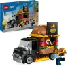 New 60404 Furgone Degli Hamburger Giocattolo, Veicolo Per Bambini 5+ Anni, Camion Food Truck Con Accessori E 2 Minifigure Mattoncini