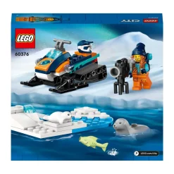 New 60376 Gatto Delle Nevi Artico, Gioco Per Bambini 5+ Anni, Costruzioni Con Veicolo, Foche E Minifigure, Idea Regalo Mattoncini