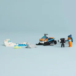 New 60376 Gatto Delle Nevi Artico, Gioco Per Bambini 5+ Anni, Costruzioni Con Veicolo, Foche E Minifigure, Idea Regalo Mattoncini