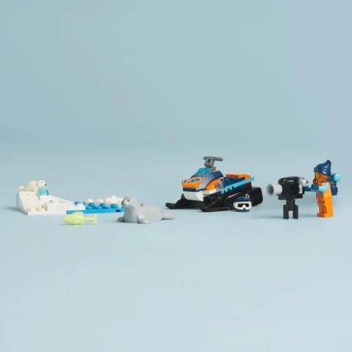 New 60376 Gatto Delle Nevi Artico, Gioco Per Bambini 5+ Anni, Costruzioni Con Veicolo, Foche E Minifigure, Idea Regalo Mattoncini