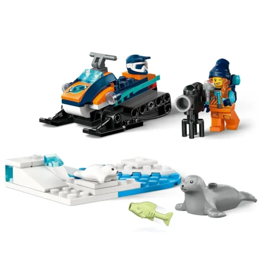 New 60376 Gatto Delle Nevi Artico, Gioco Per Bambini 5+ Anni, Costruzioni Con Veicolo, Foche E Minifigure, Idea Regalo Mattoncini