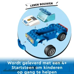 New 60370 Inseguimento Alla Stazione Di Polizia, Macchina E Moto Giocattolo, Minifigure E Cane, Giochi Per Bambini 4+ Mattoncini