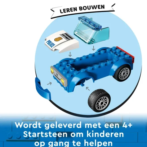 New 60370 Inseguimento Alla Stazione Di Polizia, Macchina E Moto Giocattolo, Minifigure E Cane, Giochi Per Bambini 4+ Mattoncini