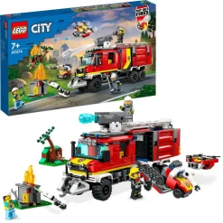 Sale Fire 60374 Autopompa Dei Vigili Del Fuoco, Unita Di Comando Pompieri, Camion Giocattolo E Droni, Giochi Per Bambini Mattoncini