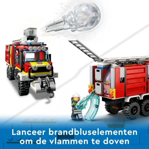 Sale Fire 60374 Autopompa Dei Vigili Del Fuoco, Unita Di Comando Pompieri, Camion Giocattolo E Droni, Giochi Per Bambini Mattoncini