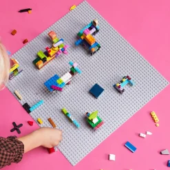 Discount Classic 11024 Base Grigia, Tavola Per Costruzioni Quadrata Con 48 48 Bottoncini, Piattaforma Classica Per Mattoncini Mattoncini