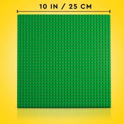 Classic 11023 Base Verde, Tavola Per Costruzioni Quadrata Con 32 32 Bottoncini, Piattaforma Classica Per Mattoncini Mattoncini