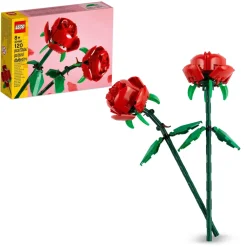 Online 40460 Rose Set Fiori Finti Compatibile Con Bouquet Di Fiori Artificiali, Regalo Di San Valentino Per Lei O Lui Mattoncini