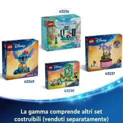 Best Disney 43249 Stitch, Gioco Per Bambini 9+, Personaggio Da Costruire Con Parti Mobili, Idea Regalo Divertente Dal Film Mattoncini