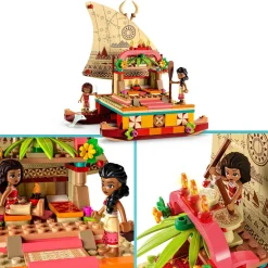 Online Disney Princess 43210 La Barca A Vela Di Vaiana Con Mini Bamboline E Delfino, Giocattolo Creativo Per Bambine E Bambini 6+ Mattoncini
