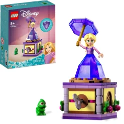 Outlet Disney Princess 43214 Rapunzel Rotante, Giocattolo Da Costruire Con Mini Bambolina In Abito Di Diamante, Giochi Bambini Mattoncini