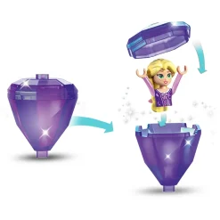 Outlet Disney Princess 43214 Rapunzel Rotante, Giocattolo Da Costruire Con Mini Bambolina In Abito Di Diamante, Giochi Bambini Mattoncini
