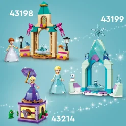 Outlet Disney Princess 43214 Rapunzel Rotante, Giocattolo Da Costruire Con Mini Bambolina In Abito Di Diamante, Giochi Bambini Mattoncini
