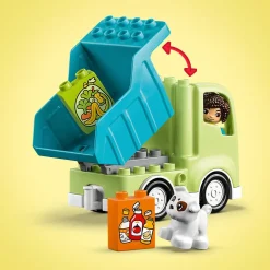Discount 10987 Camion Riciclaggio Rifiuti, Camion Spazzatura Giocattolo, Gioco Educativo Per Bambini, Raccolta Differenziata Mattoncini