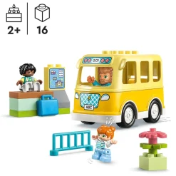 Clearance 10988 Lo Scuolabus, Gioco Educativo Con Veicolo E Personaggi, Regalo Didattico Per Bambini E Bambine Da 2+ Anni Mattoncini