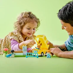 Clearance 10988 Lo Scuolabus, Gioco Educativo Con Veicolo E Personaggi, Regalo Didattico Per Bambini E Bambine Da 2+ Anni Mattoncini