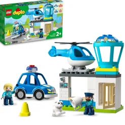 Online Duplo 10959 Stazione Di Polizia Ed Elicottero, Set Per Bambini Di 2+ Anni, Macchina Giocattolo Con Luci E Sirene Mattoncini
