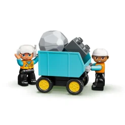 Outlet Duplo Town 10931 Camion E Scavatrice Cingolata, Scavatore Giocattolo, Sviluppo Delle Abilita Motorie, Giochi Per Bambini Mattoncini