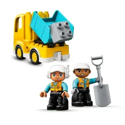 Outlet Duplo Town 10931 Camion E Scavatrice Cingolata, Scavatore Giocattolo, Sviluppo Delle Abilita Motorie, Giochi Per Bambini Mattoncini