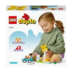Discount Town 10985 Turbina Eolica E Auto Elettrica, Macchina Giocattolo, Giochi Educativi Per Bambini, Set Vita Sostenibile Mattoncini