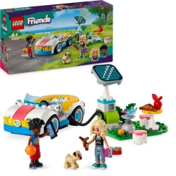 Best 42609 Auto Elettrica E Caricabatterie, Giochi Per Bambini Di 6+ Anni Con Macchina Giocattolo E 2 Mini Bamboline Mattoncini