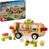 Outlet 42633 Food Truck Hot-Dog, Giochi Per Bambini 4+, Piccolo Camion Giocattolo Con Cucina, 2 Mini Bamboline E Gatto Mattoncini