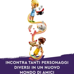 Outlet 42633 Food Truck Hot-Dog, Giochi Per Bambini 4+, Piccolo Camion Giocattolo Con Cucina, 2 Mini Bamboline E Gatto Mattoncini